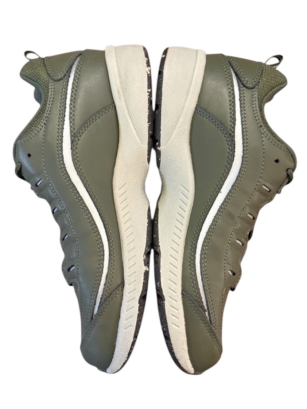 Easy Spirit Romy ECO 7.5WW Extra Wide Green Leather Comfort Walking Sneaker Shoe - Picture 8 of 12